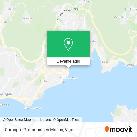 Mapa Comspro Promociones Moana