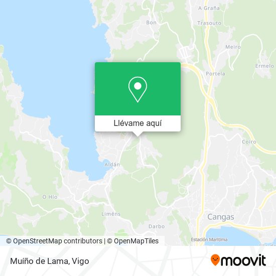 Mapa Muíño de Lama