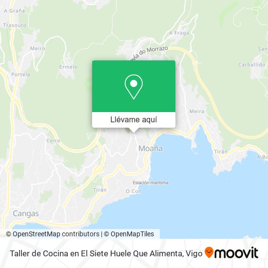 Mapa Taller de Cocina en El Siete Huele Que Alimenta