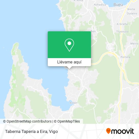 Mapa Taberna Tapería a Eira