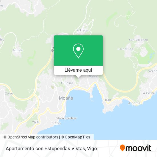 Mapa Apartamento con Estupendas Vistas