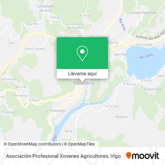 Mapa Asociación Profesional Xovenes Agricultores