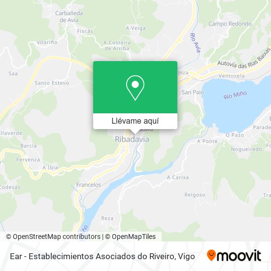 Mapa Ear - Establecimientos Asociados do Riveiro