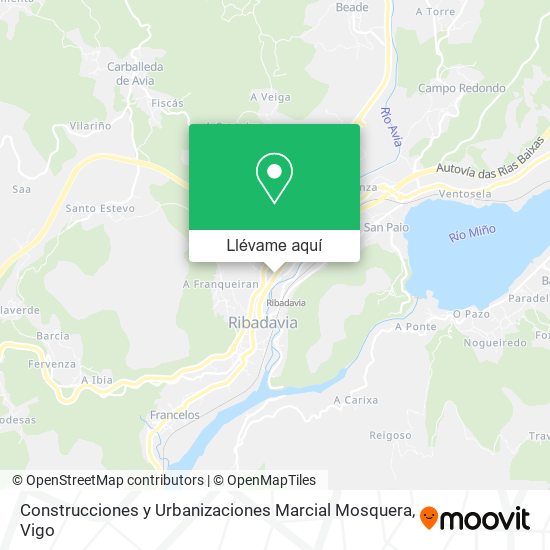 Mapa Construcciones y Urbanizaciones Marcial Mosquera