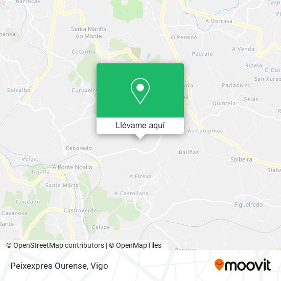 Mapa Peixexpres Ourense