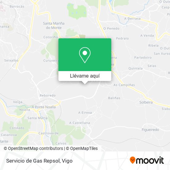 Mapa Servicio de Gas Repsol
