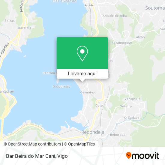 Mapa Bar Beira do Mar Cani