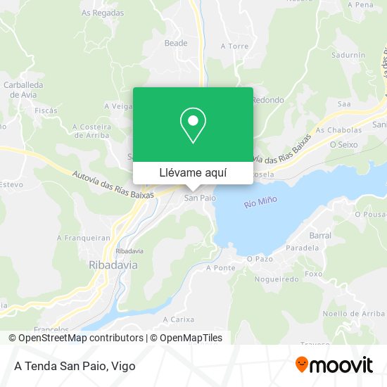 Mapa A Tenda San Paio
