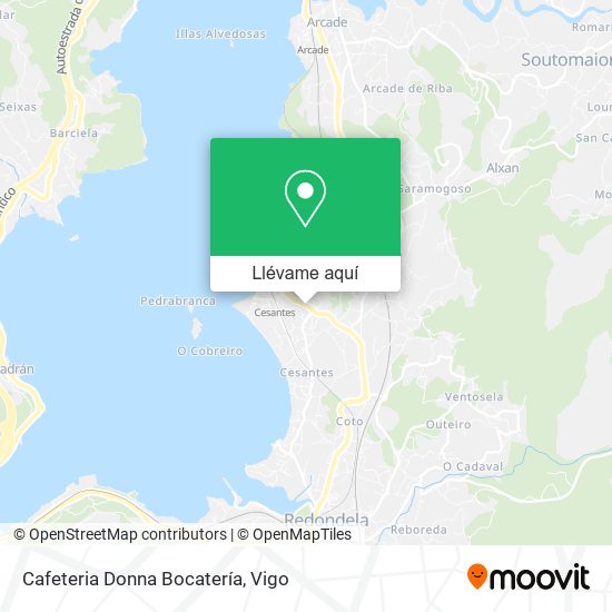 Mapa Cafeteria Donna Bocatería