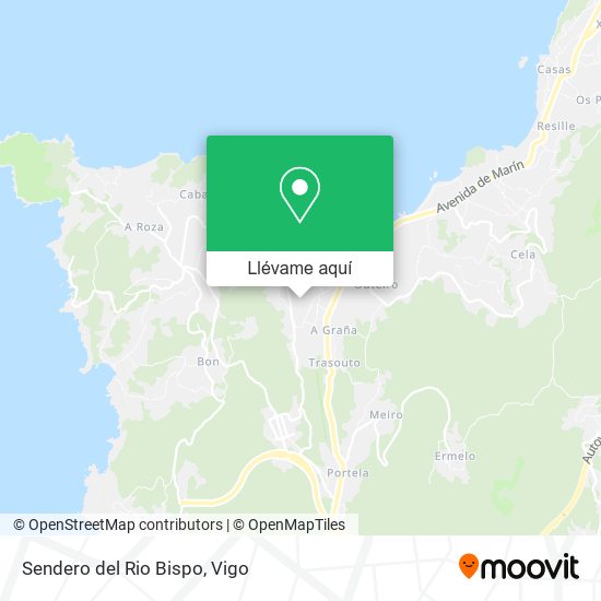 Mapa Sendero del Rio Bispo