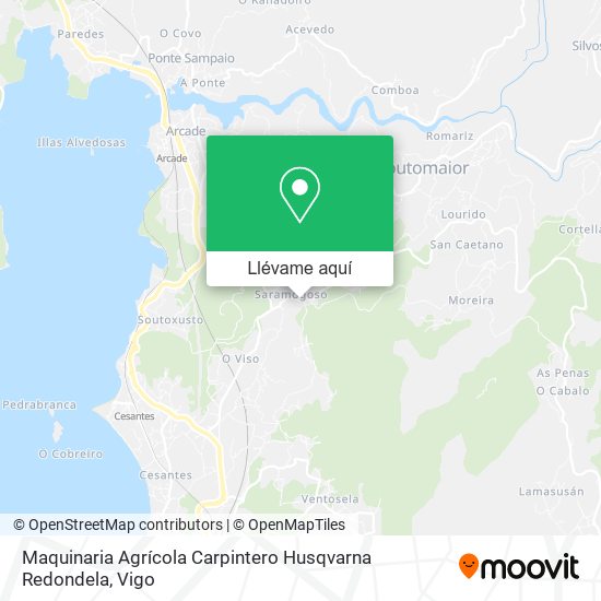 Mapa Maquinaria Agrícola Carpintero Husqvarna Redondela