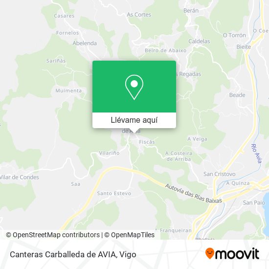 Mapa Canteras Carballeda de AVIA