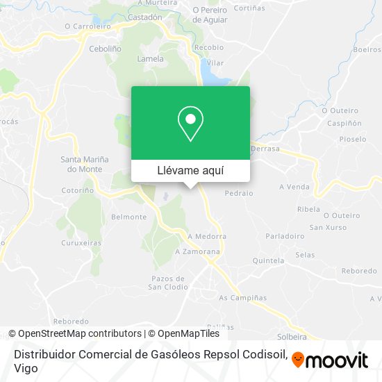 Mapa Distribuidor Comercial de Gasóleos Repsol Codisoil