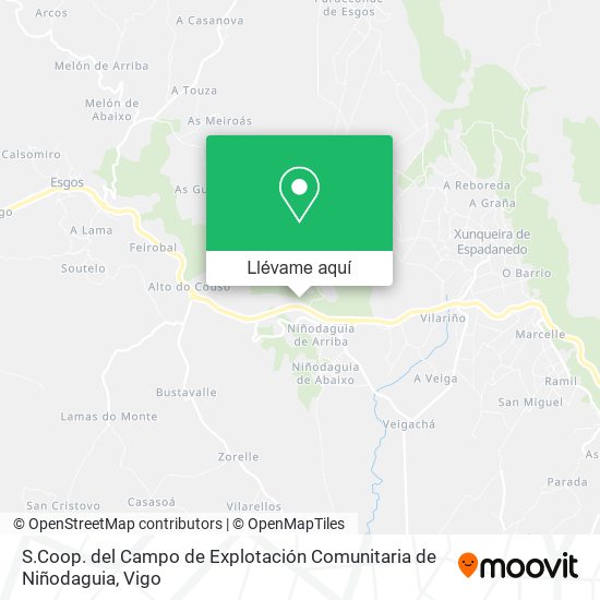 Mapa S.Coop. del Campo de Explotación Comunitaria de Niñodaguia