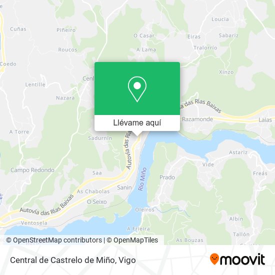 Mapa Central de Castrelo de Miño