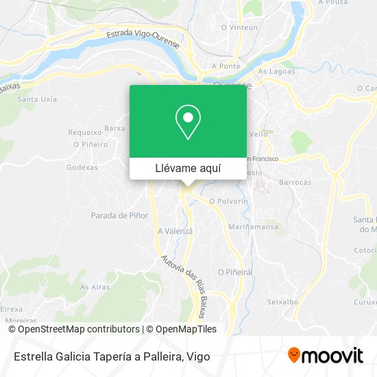 Mapa Estrella Galicia Tapería a Palleira