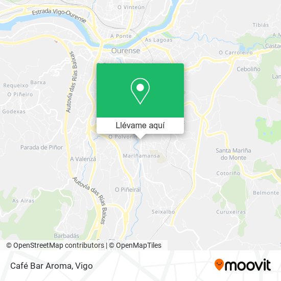 Mapa Café Bar Aroma