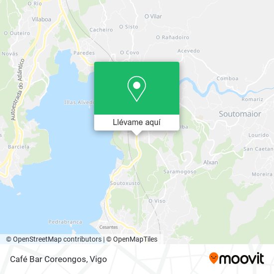 Mapa Café Bar Coreongos