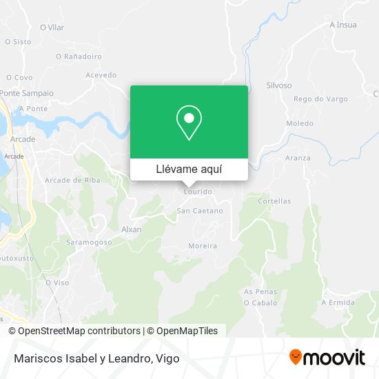 Mapa Mariscos Isabel y Leandro