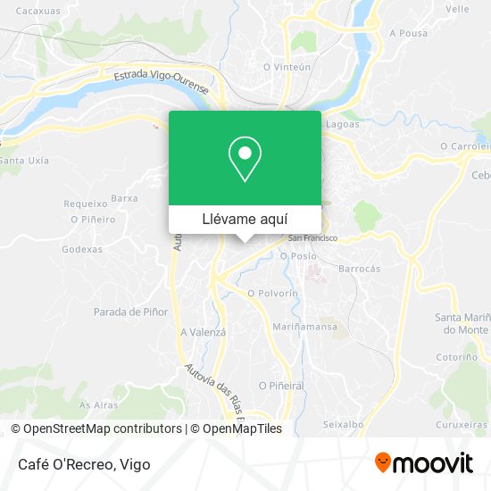 Mapa Café O'Recreo