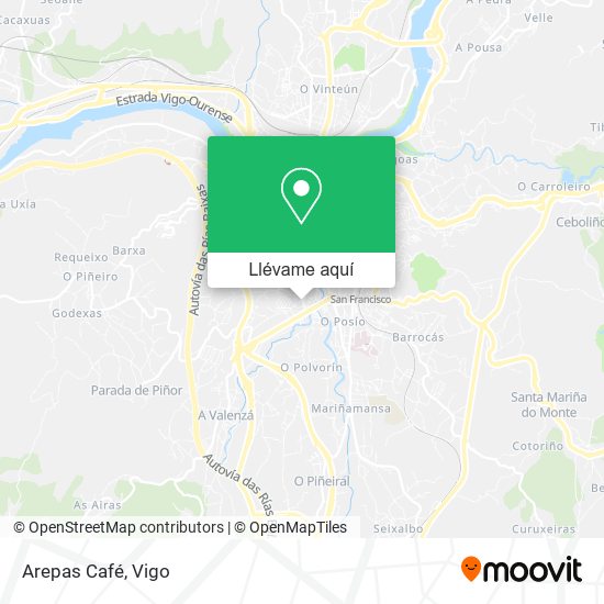 Mapa Arepas Café