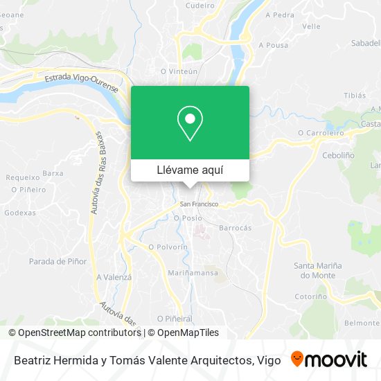 Mapa Beatriz Hermida y Tomás Valente Arquitectos