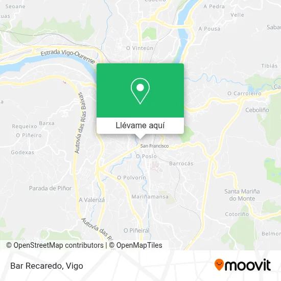 Mapa Bar Recaredo