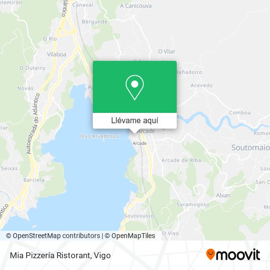 Mapa Mia Pizzería Ristorant