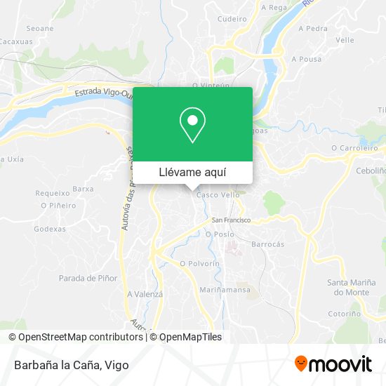 Mapa Barbaña la Caña