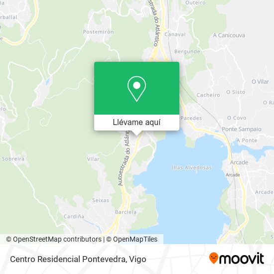 Mapa Centro Residencial Pontevedra