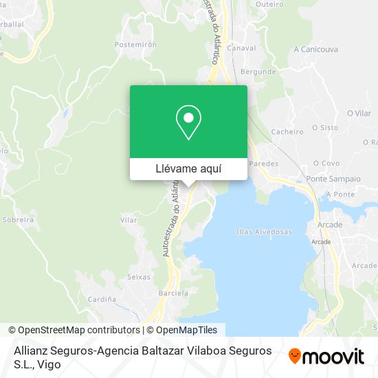 Mapa Allianz Seguros-Agencia Baltazar Vilaboa Seguros S.L.