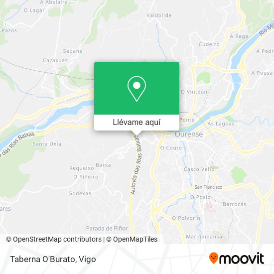 Mapa Taberna O'Burato