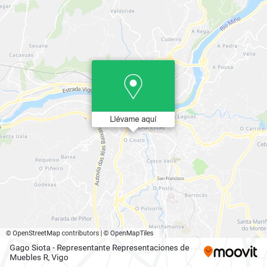 Mapa Gago Siota - Representante Representaciones de Muebles R