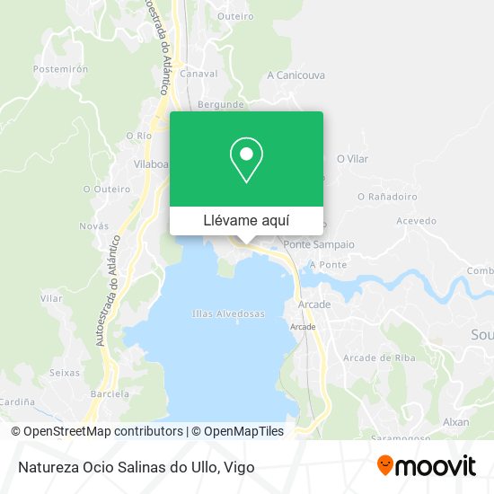 Mapa Natureza Ocio Salinas do Ullo