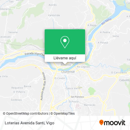 Mapa Loterías Avenida Santi