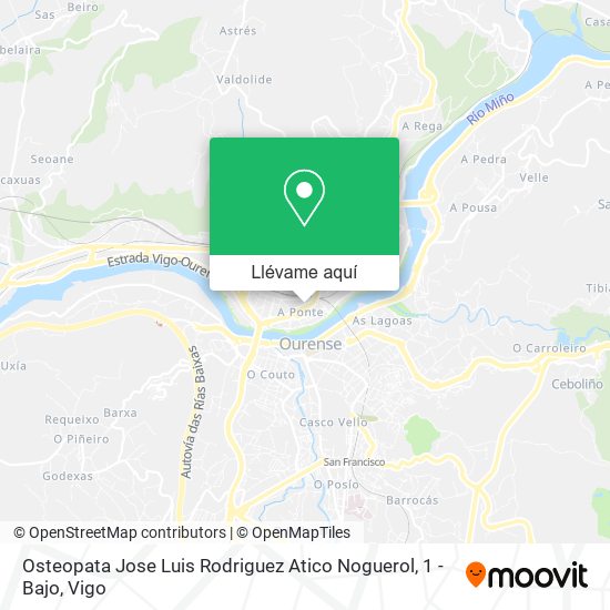 Mapa Osteopata Jose Luis Rodriguez Atico Noguerol, 1 - Bajo