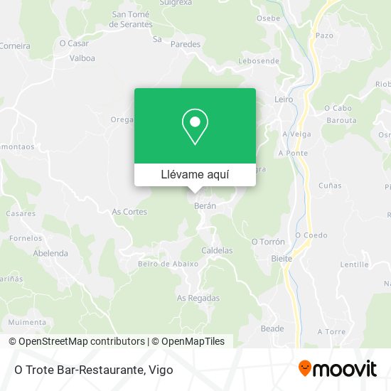 Mapa O Trote Bar-Restaurante