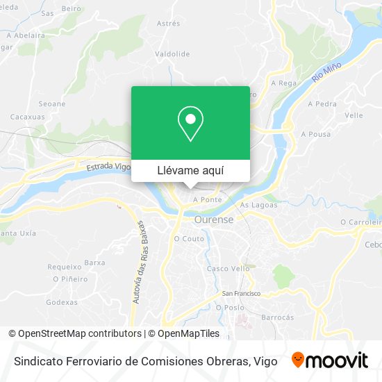 Mapa Sindicato Ferroviario de Comisiones Obreras