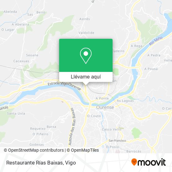 Mapa Restaurante Rías Baixas