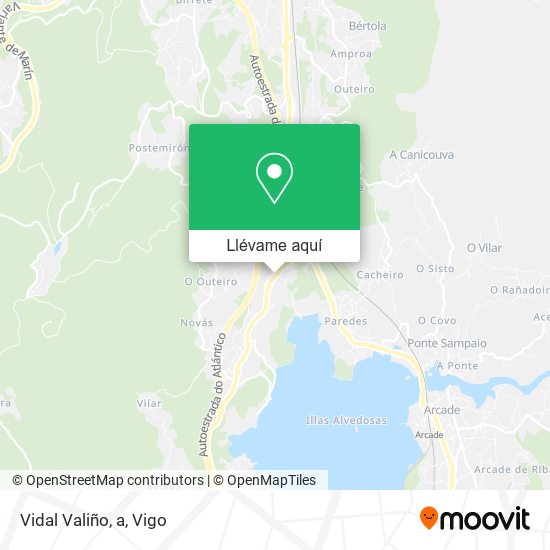 Mapa Vidal Valiño, a