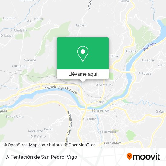 Mapa A Tentación de San Pedro