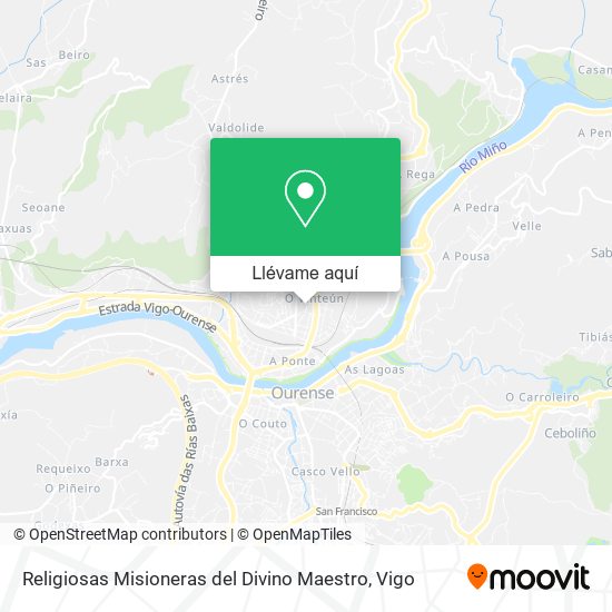 Mapa Religiosas Misioneras del Divino Maestro