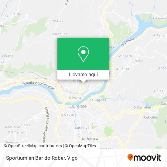Mapa Sportium en Bar do Rober