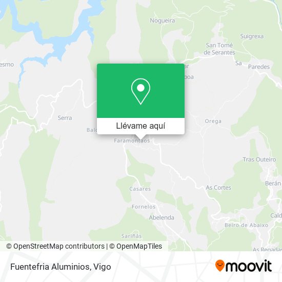 Mapa Fuentefria Aluminios