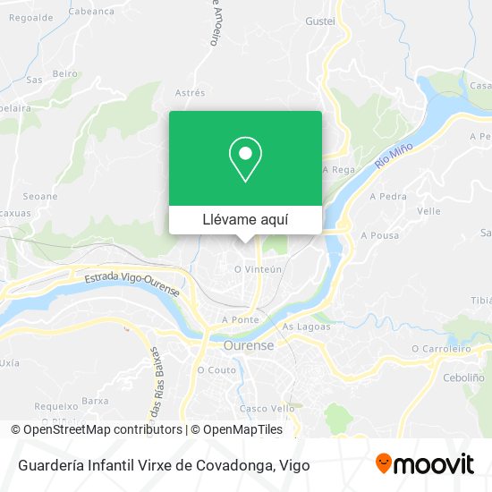 Mapa Guardería Infantil Virxe de Covadonga