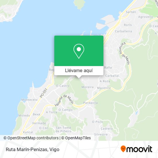 Mapa Ruta Marín-Penizas