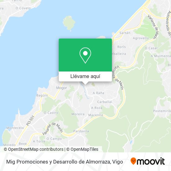 Mapa Mig Promociones y Desarrollo de Almorraza