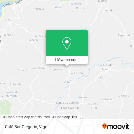 Mapa Café Bar Olegario