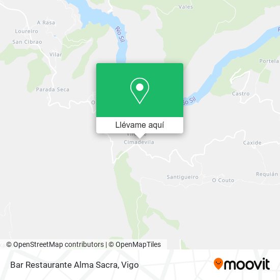 Mapa Bar Restaurante Alma Sacra