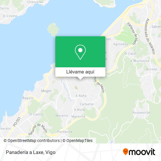 Mapa Panadería a Laxe